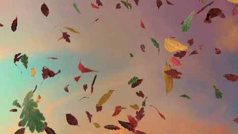 Blätter-Fallen-Herbst-Jahreszeiten-Erntedankfest-Bäume-Blatt-4k